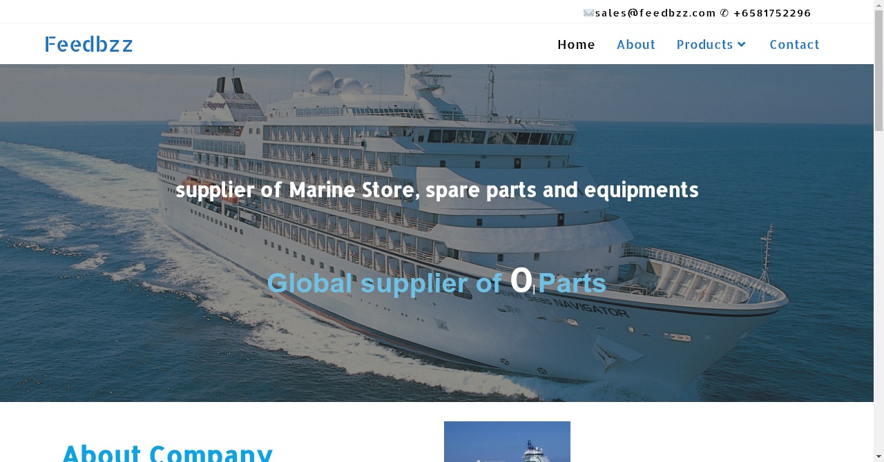 Feedbzz_ supplier of Marine Store, spare parts_ OEM and Genuine Parts